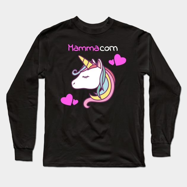 Mamacorn Unicorn - Mom Mother Long Sleeve T-Shirt by fromherotozero